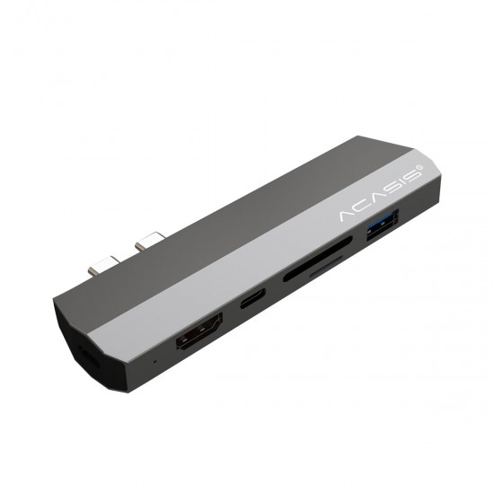 CM011S USB-C Hub 7-in-1 Type-C to HD 4K 2*USB 3.0 Ports SD TF Card Reader PD Charging Adapter Dock Station for MacBook/MI laptops/Lenovo X1/HUAWEI MateBook/Mate 10 CM011S USB-C Hub 7-in-1 Type-C to HD 4K 2*USB 3.0 Ports SD TF Card Reader PD Charging Adapter Dock Station for MacBook/MI laptops/Lenovo X1/HUAWEI MateBook/Mate 10