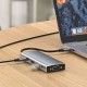 R37 7-in-1 USB-C Hub Type-C to USB3.0 Adapter HD Converter VGA Adapter SD/TF Card Reader PD Fast Charging Multi-functional Docking Station