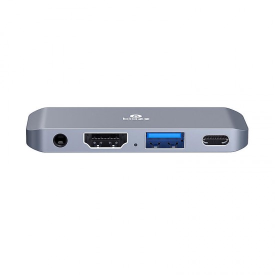 R31 Type-C USB3.0 Hub 5 Ports Multi-functional USB Hub Adapter 4K HD Video Converter for iPads Pro Phone Computer PC Projector Keyboard Mouse Printer Monitor U Disk Card Reader