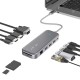 11-in-1 USB-C Data Hub with Dual 4K@30Hz HDMI Ports 1080P VGA Port RJ45 LAN SD TF Card Slots Up to 100W Type-C PD Charging 11-in-1 USB-C Data Hub with Dual 4K@30Hz HDMI Ports 1080P VGA Port RJ45 LAN SD TF Card Slots Up to 100W Type-C PD Charging