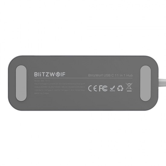 11-in-1 USB-C Data Hub with Dual 4K@30Hz HDMI Ports 1080P VGA Port RJ45 LAN SD TF Card Slots Up to 100W Type-C PD Charging 11-in-1 USB-C Data Hub with Dual 4K@30Hz HDMI Ports 1080P VGA Port RJ45 LAN SD TF Card Slots Up to 100W Type-C PD Charging