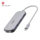 BW-TH5 7 in 1 USB-C Data Hub with 3-Port USB 3.0 TF Card Reader USB-C PD Charging 4K Display USB Hub for MacBooks Notebooks Pros