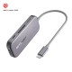 BW-TH5 7 in 1 USB-C Data Hub with 3-Port USB 3.0 TF Card Reader USB-C PD Charging 4K Display USB Hub for MacBooks Notebooks Pros