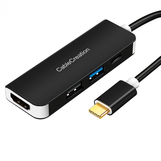 Cable Creation USB Hubs Type-C to HDMI USB3.0x 2 PD3.0 Charging Port
