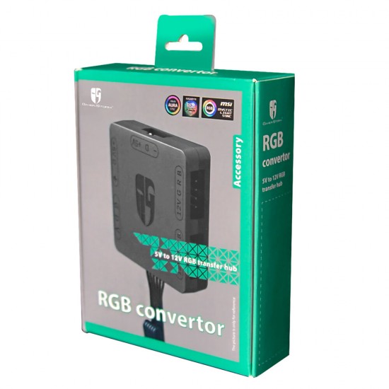 RGB Convertor 5V to 12V RGB Transfer Hub SATA interface Magnet installation For RGB 3PIN M/B Gigabyte and MSI RGB Convertor 5V to 12V RGB Transfer Hub SATA interface Magnet installation For RGB 3PIN M/B Gigabyte and MSI