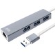 DM CHB012 3 ports USB3.0 Hub 5Gbps 100M Network Port RJ45 Adapter USB Hub for Mobile Phones Tablets DM CHB012 3 ports USB3.0 Hub 5Gbps 100M Network Port RJ45 Adapter USB Hub for Mobile Phones Tablets