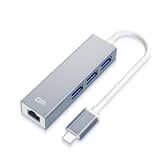 DM CHB013 3 ports USB3.0 Hub 5Gbps Gigabit Network Port RJ45 Adapter USB Hub Extender Extension Connector