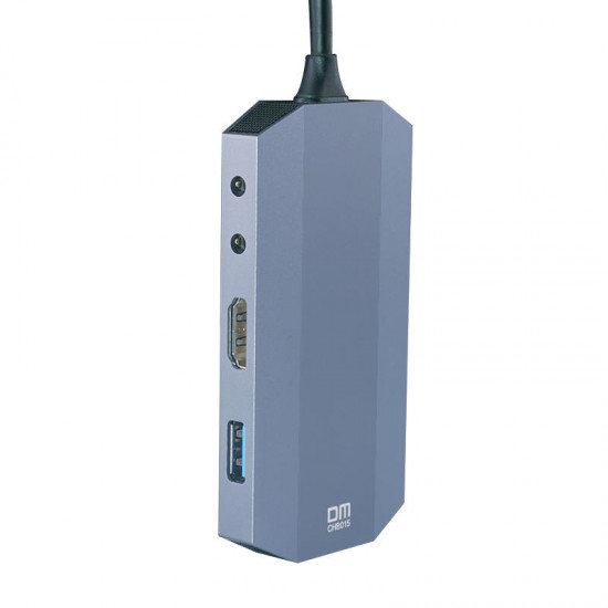 DM CHB015 Type - C 9 in 1 HUB USB 3.0 HD 4K Display Conversion Adapter PD Charging SD TF Card Reader Data USB Hub