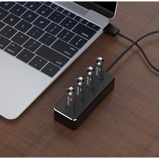 GNS-S01 4 Ports USB3.0 Hub with 3.5MM Power Supply Interface USB Hub Extender Extension Connector Adapter for PC Laptop Tablet GNS-S01 4 Ports USB3.0 Hub with 3.5MM Power Supply Interface USB Hub Extender Extension Connector Adapter for PC Laptop Tablet