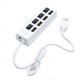 4/7 Ports USB Hub USB 2.0 Splitter Adapter for Notebook/Tablet Computer PC High Speed USB Hubs with independent Power Switch Hub Extender