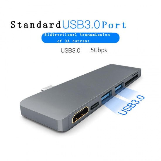 High Definition Multimedia Inte Hub PD HUB TYPE C To USB3.0 HUB USB3.1 Support SD And TF Card Reader