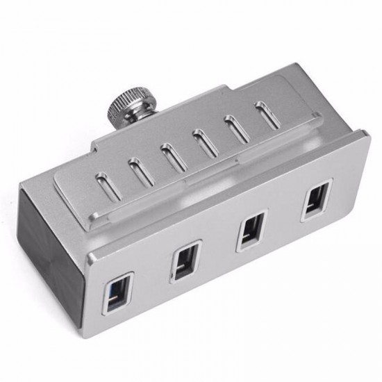 High Speed 5Gbps 4 USB 3.0 Ports Clip Design Aluminum Alloy USB Hub for PC iMac High Speed 5Gbps 4 USB 3.0 Ports Clip Design Aluminum Alloy USB Hub for PC iMac