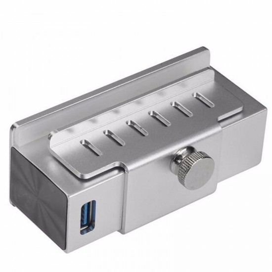 High Speed 5Gbps 4 USB 3.0 Ports Clip Design Aluminum Alloy USB Hub for PC iMac High Speed 5Gbps 4 USB 3.0 Ports Clip Design Aluminum Alloy USB Hub for PC iMac