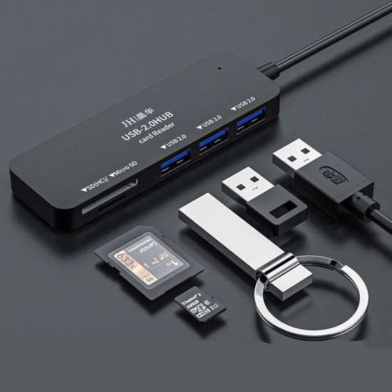 Z300HUB USB Splitter Extender Card Reader Hub Converter Computer Multifunctional Extension 3-port USB3.0 + SD / TF Z300HUB USB Splitter Extender Card Reader Hub Converter Computer Multifunctional Extension 3-port USB3.0 + SD / TF