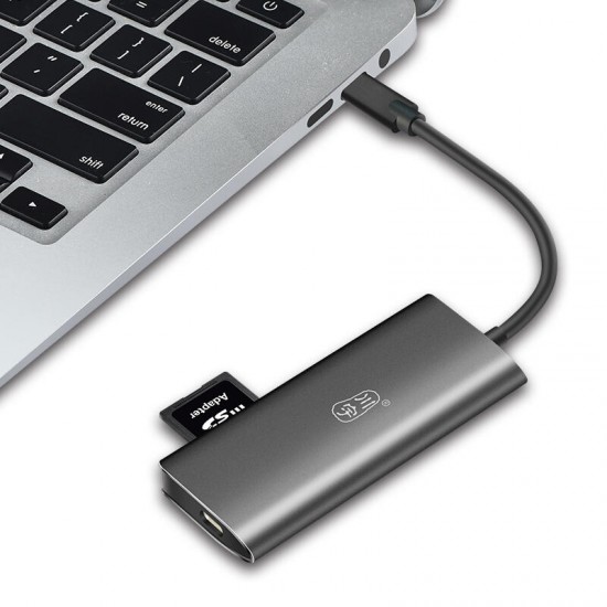 H330 5-IN-1 Type-C to 2-Port USB3.0 PD3.0 OTG Hub SD TF Card Reader H330 5-IN-1 Type-C to 2-Port USB3.0 PD3.0 OTG Hub SD TF Card Reader