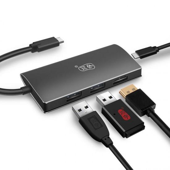H331 Type-C to 2-Port USB 3.0 USB-C PD 3.0 Charge 4K Display Hub H331 Type-C to 2-Port USB 3.0 USB-C PD 3.0 Charge 4K Display Hub