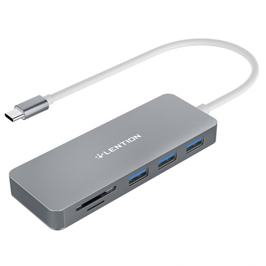 Type-c to USB3.0 PD Charge USB Hub TF SD Card Reader Multi-Port Type-C Adapter
