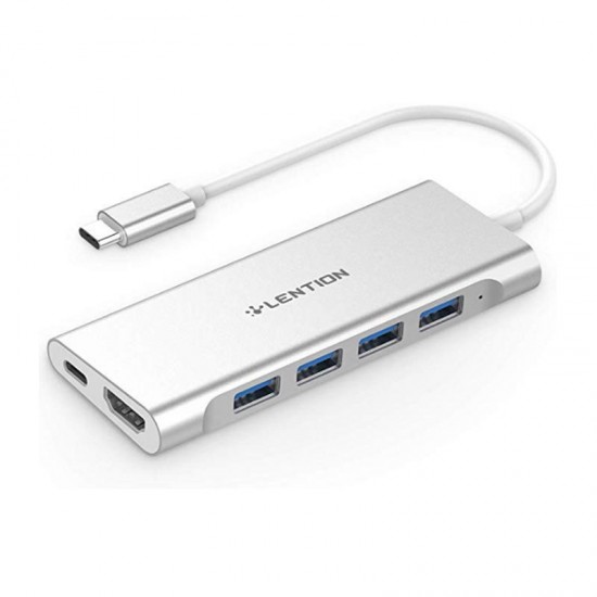 USB-C Multi-Port Hub with 4K HD Output USB 3.0 PD Charge USB Hub for MacBooks