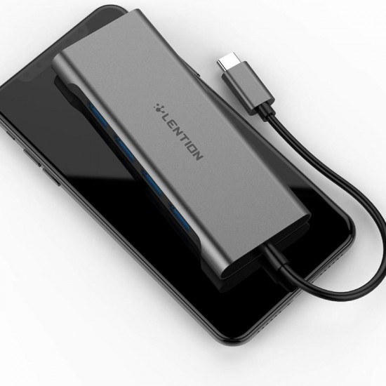 USB-C Multi-Port Hub with 4K HD Output USB 3.0 PD Charge USB Hub for MacBooks USB-C Multi-Port Hub with 4K HD Output USB 3.0 PD Charge USB Hub for MacBooks