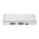 Multifunctional Type-C to 4K HD Type-C Charging Two-Port USB3.0 HUB TF SD Card Reader for Macbook