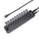 HB-8117U3 10 Ports Adapter USB3.0 5Gbps with Dustproof Cap Switch Connector USB Hub for PC Laptop HB-8117U3 10 Ports Adapter USB3.0 5Gbps with Dustproof Cap Switch Connector USB Hub for PC Laptop