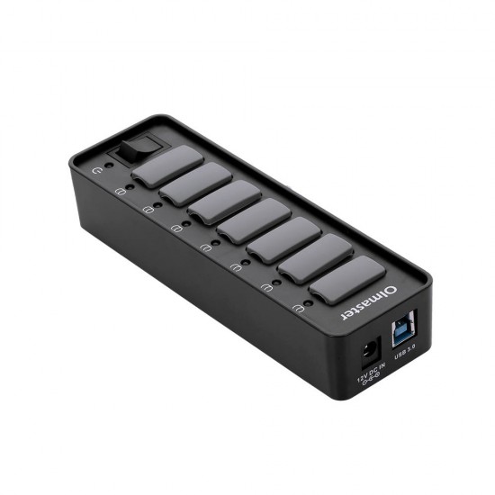HB-8717U3 USB3.0 7 Ports Adapter 5Gbps with Dustproof Cap Switch Connector USB Hub for PC Laptop HB-8717U3 USB3.0 7 Ports Adapter 5Gbps with Dustproof Cap Switch Connector USB Hub for PC Laptop