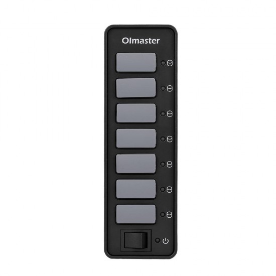 HB-8717U3 USB3.0 7 Ports Adapter 5Gbps with Dustproof Cap Switch Connector USB Hub for PC Laptop HB-8717U3 USB3.0 7 Ports Adapter 5Gbps with Dustproof Cap Switch Connector USB Hub for PC Laptop