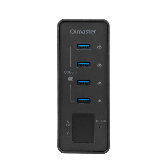 HB-8902U3 4 Ports Adapter USB3.0 5Gbps with Current and Voltage Display Connector USB Hub for PC Laptop HB-8902U3 4 Ports Adapter USB3.0 5Gbps with Current and Voltage Display Connector USB Hub for PC Laptop