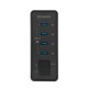 HB-8902U3 4 Ports Adapter USB3.0 5Gbps with Current and Voltage Display Connector USB Hub for PC Laptop HB-8902U3 4 Ports Adapter USB3.0 5Gbps with Current and Voltage Display Connector USB Hub for PC Laptop