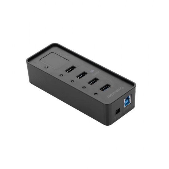 HB-8902U3 4 Ports Adapter USB3.0 5Gbps with Current and Voltage Display Connector USB Hub for PC Laptop