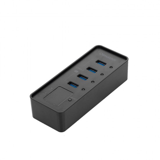 HB-8902U3 4 Ports Adapter USB3.0 5Gbps with Current and Voltage Display Connector USB Hub for PC Laptop