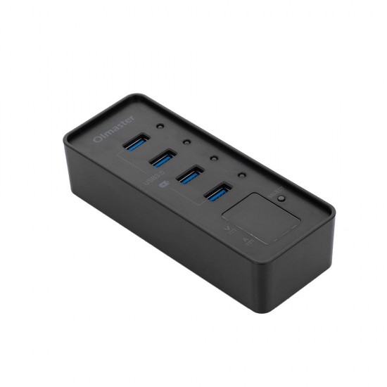 HB-8902U3 4 Ports Adapter USB3.0 5Gbps with Current and Voltage Display Connector USB Hub for PC Laptop