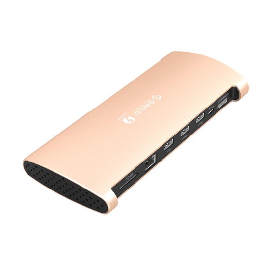 TB3-S1 Thunderbolt3 8 in 1 USB Hub 40Gbps RJ45 SD DP Type-C 8K Resolution Adapter Extender Connector for PC Laptop TB3-S1 Thunderbolt3 8 in 1 USB Hub 40Gbps RJ45 SD DP Type-C 8K Resolution Adapter Extender Connector for PC Laptop