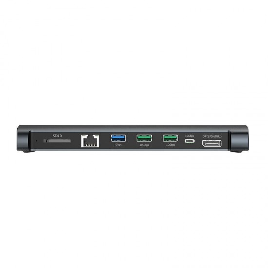 TB3-S1 Thunderbolt3 8 in 1 USB Hub 40Gbps RJ45 SD DP Type-C 8K Resolution Adapter Extender Connector for PC Laptop TB3-S1 Thunderbolt3 8 in 1 USB Hub 40Gbps RJ45 SD DP Type-C 8K Resolution Adapter Extender Connector for PC Laptop