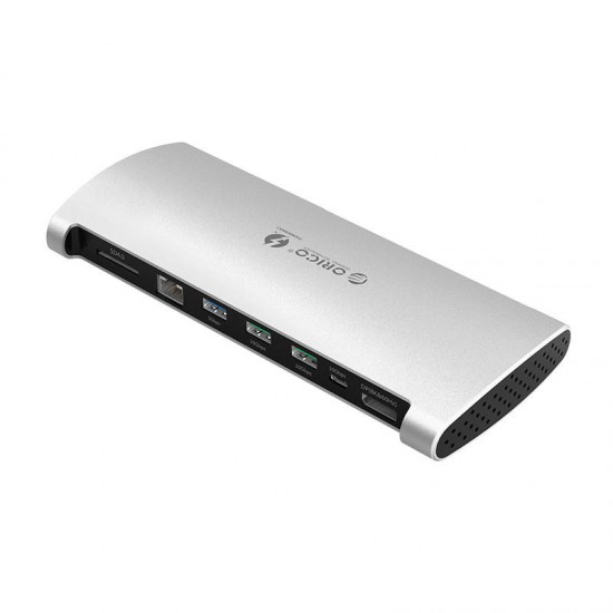 TB3-S1 Thunderbolt3 8 in 1 USB Hub 40Gbps RJ45 SD DP Type-C 8K Resolution Adapter Extender Connector for PC Laptop TB3-S1 Thunderbolt3 8 in 1 USB Hub 40Gbps RJ45 SD DP Type-C 8K Resolution Adapter Extender Connector for PC Laptop