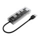 USB3.0 Hub Transparent Case USB3.0 Docking Station TF/SD Card Reader USB Data Transmission Adapter Converter TA1U3-4A / TA2U3-3ATS USB3.0 Hub Transparent Case USB3.0 Docking Station TF/SD Card Reader USB Data Transmission Adapter Converter TA1U3-4A / TA2U3-3ATS
