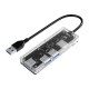 USB3.0 Hub Transparent Case USB3.0 Docking Station TF/SD Card Reader USB Data Transmission Adapter Converter TA1U3-4A / TA2U3-3ATS USB3.0 Hub Transparent Case USB3.0 Docking Station TF/SD Card Reader USB Data Transmission Adapter Converter TA1U3-4A / TA2U3-3ATS