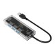 USB3.0 Hub Transparent Case USB3.0 Docking Station TF/SD Card Reader USB Data Transmission Adapter Converter TA1U3-4A / TA2U3-3ATS USB3.0 Hub Transparent Case USB3.0 Docking Station TF/SD Card Reader USB Data Transmission Adapter Converter TA1U3-4A / TA2U3-3ATS