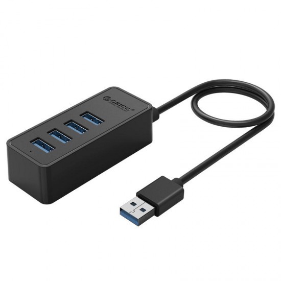 W5P-U3 4 Ports USB 3.0 Desktop Hub Supports OTG Function with 5V Micro USB Power Port
