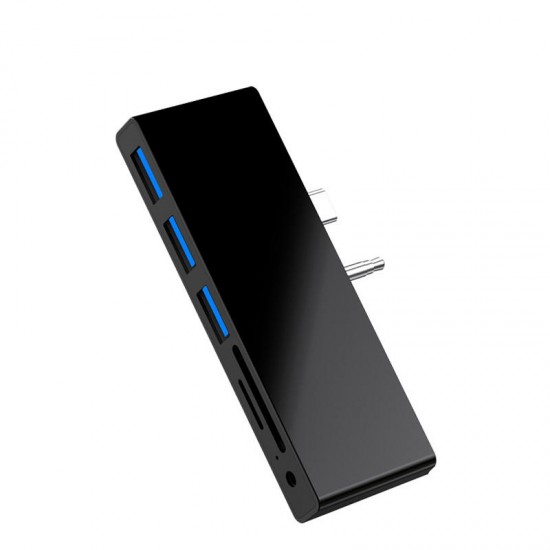 SGO771 Surface GO Hub 3 * USB 3.0 Hubs SD Card Reader Surface GO Adapter with 2 SD Card Slots 3.5mm Audio Port SGO771 Surface GO Hub 3 * USB 3.0 Hubs SD Card Reader Surface GO Adapter with 2 SD Card Slots 3.5mm Audio Port