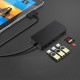 SH701 USB Hub Card Reader Docking Station for Surface Pro 4/5/6 with RJ45 LAN DP HD VGA USB 3.0 Ports Type-C SD/TF Card Slot 3.5mm Audio Port
