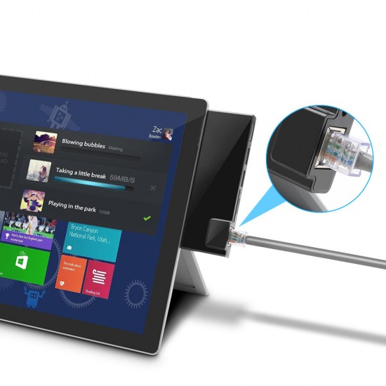 SUR368/SUR468/SUR568 Surface HUB USB Hub Card Reader for Surface Pro 3/4/5/6 with 1000Mbps RJ45 LAN 4K HD USB 3.0 Ports SD/TF Card Slots SUR368/SUR468/SUR568 Surface HUB USB Hub Card Reader for Surface Pro 3/4/5/6 with 1000Mbps RJ45 LAN 4K HD USB 3.0 Ports SD/TF Card Slots