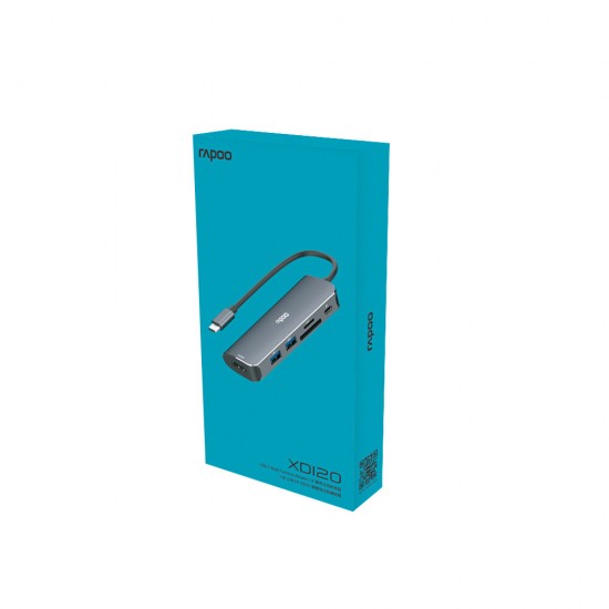 XD120 USB-C Hub USB3.0 5Gbps High Speed Docking Station HDMI-compatible Adapter TF SD Card Reader USB Type-C Data Transmission Converter XD120 USB-C Hub USB3.0 5Gbps High Speed Docking Station HDMI-compatible Adapter TF SD Card Reader USB Type-C Data Transmission Converter