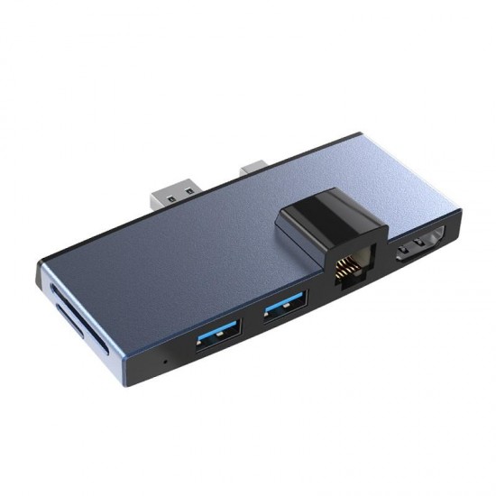 SUR758 USB 3.0 Hub Card Reader 4K HD 100Mbps Ethernet LAN Adapter for SD/TF Card Surface Pro 4/5/6 SUR758 USB 3.0 Hub Card Reader 4K HD 100Mbps Ethernet LAN Adapter for SD/TF Card Surface Pro 4/5/6