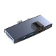 SUR758 USB 3.0 Hub Card Reader 4K HD 100Mbps Ethernet LAN Adapter for SD/TF Card Surface Pro 4/5/6