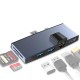 SUR758 USB 3.0 Hub Card Reader 4K HD 100Mbps Ethernet LAN Adapter for SD/TF Card Surface Pro 4/5/6