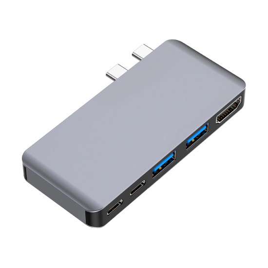 USB 3.0 Hub Type-C 4K HD Rj45 Gigabit Ethernet 1000Mbps Adapter TF/SD Card Reader PD for MacBook Pro/Air