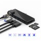 USB 3.0 Hub Type-C 4K HD Rj45 Gigabit Ethernet 1000Mbps Adapter TF/SD Card Reader for Surface Pro 7