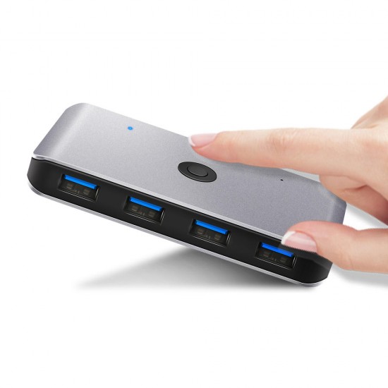 USS3 USB KVI Switcher Box 2 Computers 6 Ports USB 3.0 USB Hub Adapter Converter for Keyboard Mouse Printer Monitor USS3 USB KVI Switcher Box 2 Computers 6 Ports USB 3.0 USB Hub Adapter Converter for Keyboard Mouse Printer Monitor