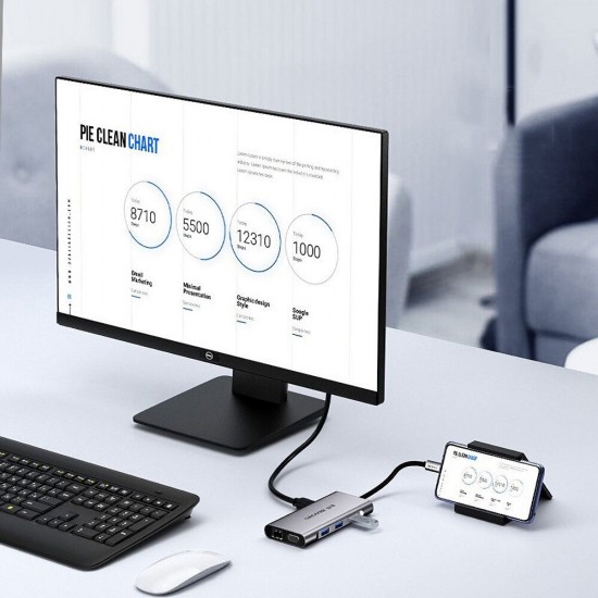 10 in 1 Type C Splitter Hub HDMI 3.5 Audio Port VGA TF SD USB3.0 Gigabit Network Port PD Adapter Converter for Huawei Air Apple Notebook 10 in 1 Type C Splitter Hub HDMI 3.5 Audio Port VGA TF SD USB3.0 Gigabit Network Port PD Adapter Converter for Huawei Air Apple Notebook